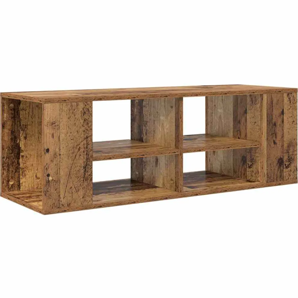 vidaXL Tv-meubelset 102 x 35 x 35 cm Oud Hout Bewerkt hout Bruin