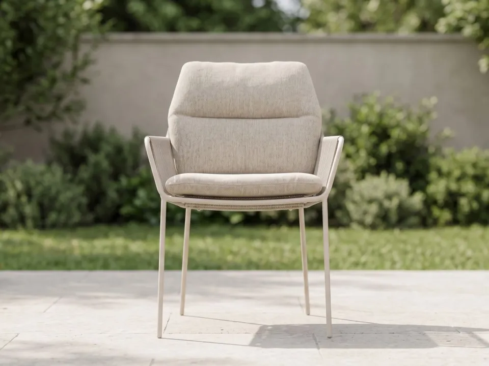 Suns Punta dining tuinstoel taupe, foto 3