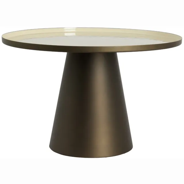 Light & Living Bijzettafel Jay - Crème - 58.5x58.5x37cm - Modern Wit
