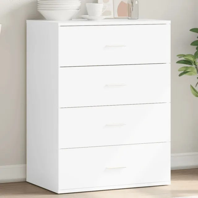 vidaXL Dressoir 60x39x80 cm bewerkt hout wit, foto 2