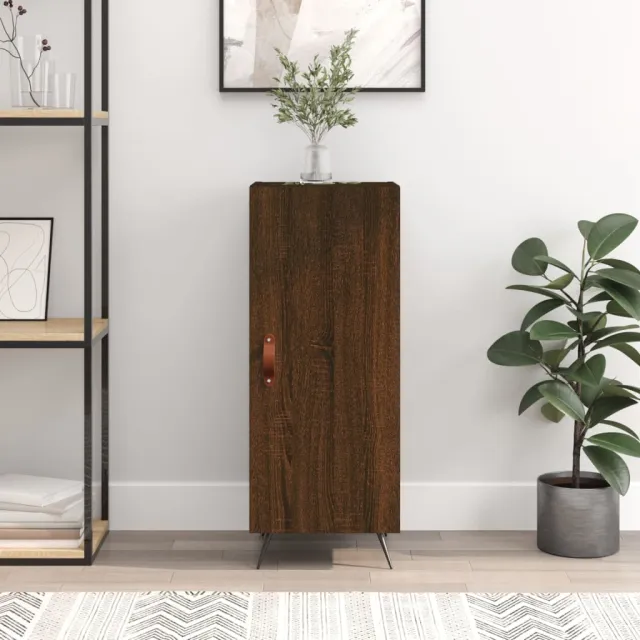 vidaXL Dressoir 34,5x34x90 cm bewerkt hout bruin eikenkleur, foto 2