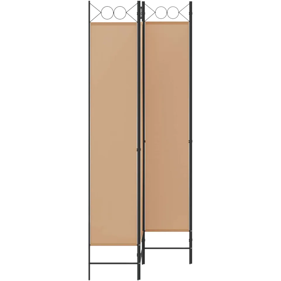 vidaXL 4-panelen roomdivider Beige 160 x 220 cm Stof, foto 3