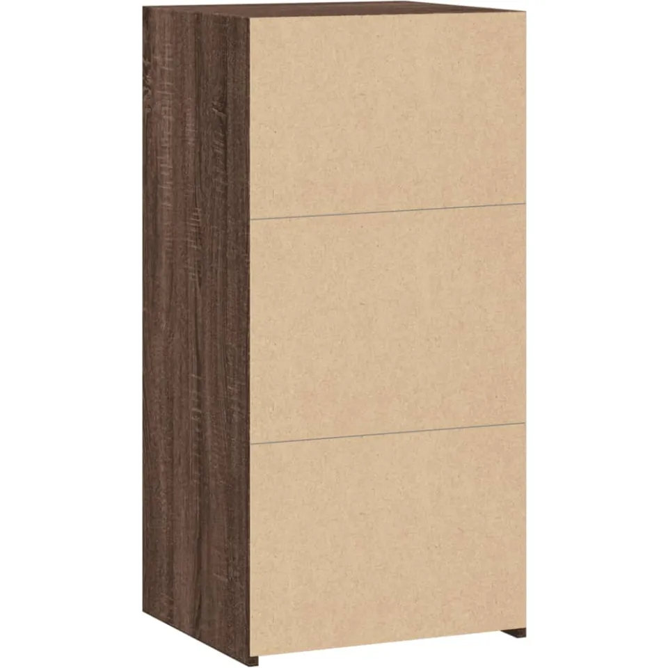vidaXL Dressoir 45x41x93 cm bewerkt hout bruin eikenkleurig, foto 4
