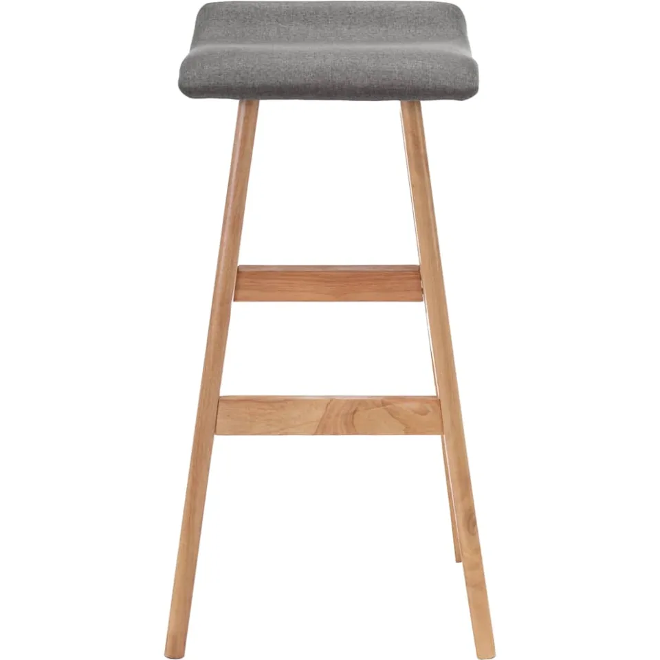 vidaXL Barstoelen 2 st stof donkergrijs grijs, foto 4