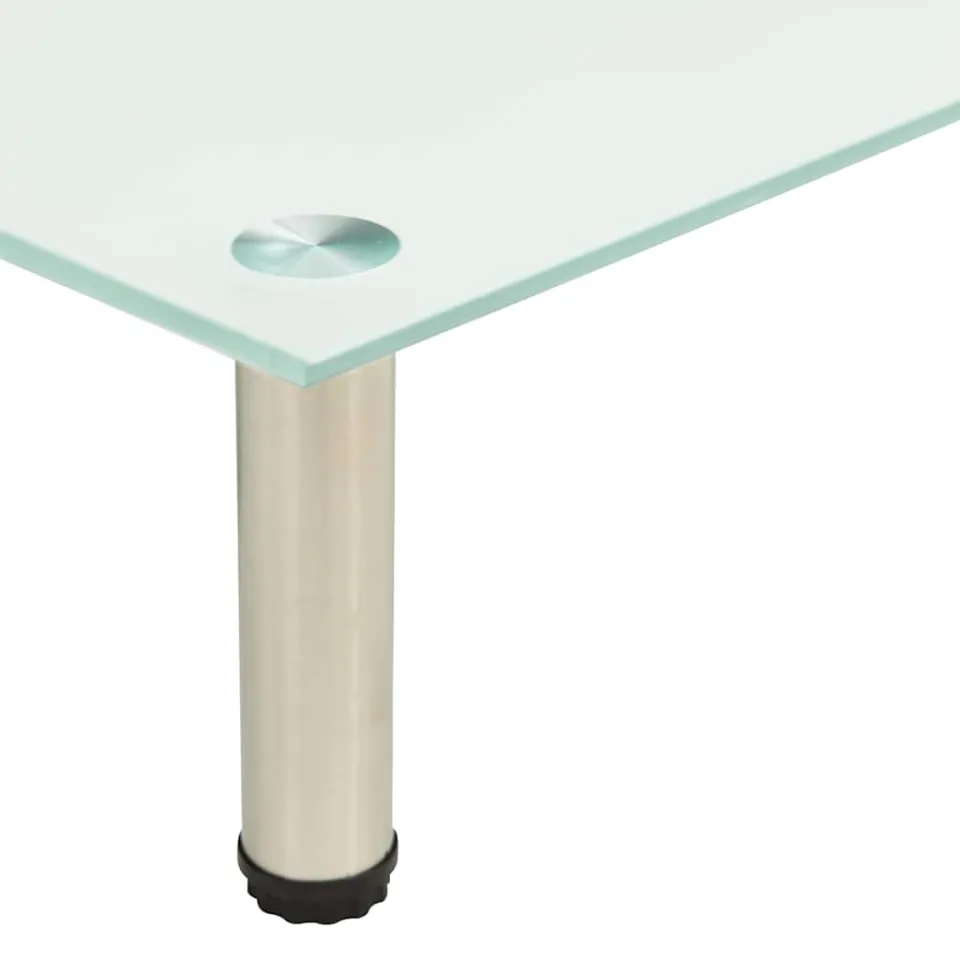 vidaXL Tv-meubel 60x35x17 cm gehard glas mat transparent, foto 4