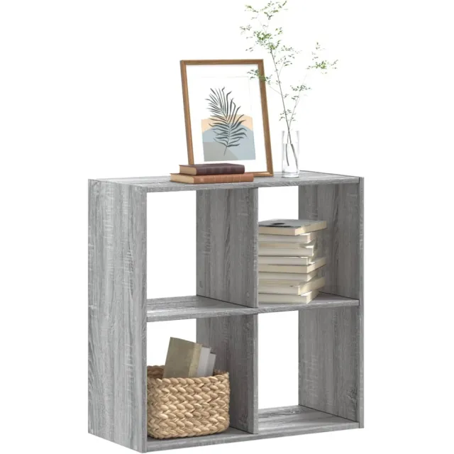 vidaXL Boekenkast 68,5x32x68,5 cm bewerkt hout grijs sonoma eiken