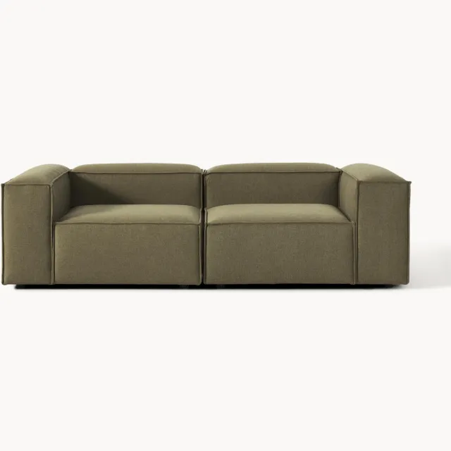 Westwing Collection Modulaire bank Lennon (3-zits) Groen