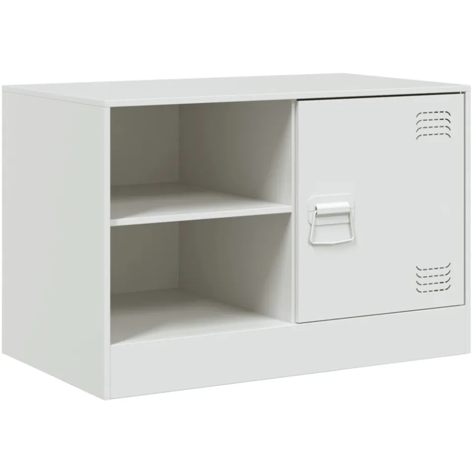 vidaXL Tv-meubelen 2 st 67x39x44 cm staal wit, foto 4