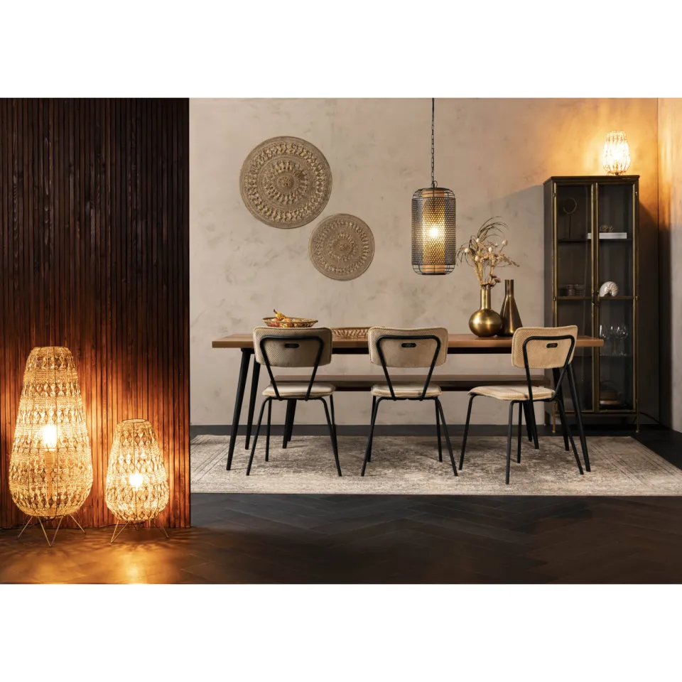Dutchbone eetkamertafel Alagon (200x90 cm) bruin, foto 5