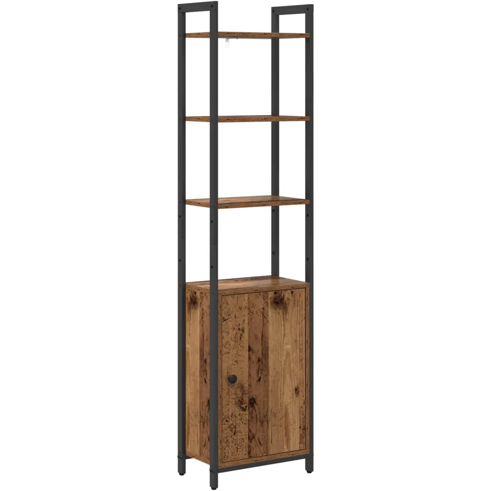 vidaXL Boekenkast 6-laags 40 x 24 x 161 cm Bewerkt hout Oud Hout bruin, foto 3