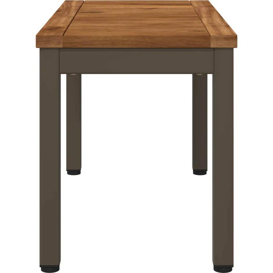 vidaXL Salontafel NAARDEN Natuurlijk en Koffie 60,5 x 30 x 36 cm bruin, foto 4