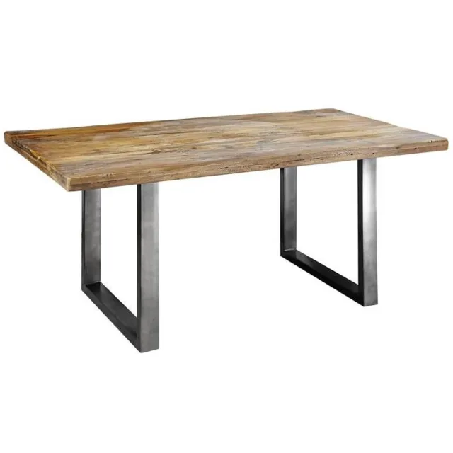 MASSIVMOEBEL24 .DE RAILWAY #108 eettafel blank gelakt massief hout mango 160x90x76 cm (BxTxH)