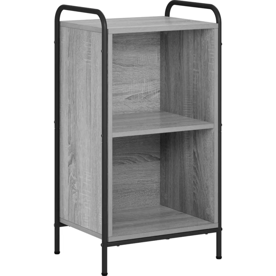vidaXL Boekenkast 55,5 x 33 x 174 cm Bewerkt hout Grijs Sonoma, foto 3