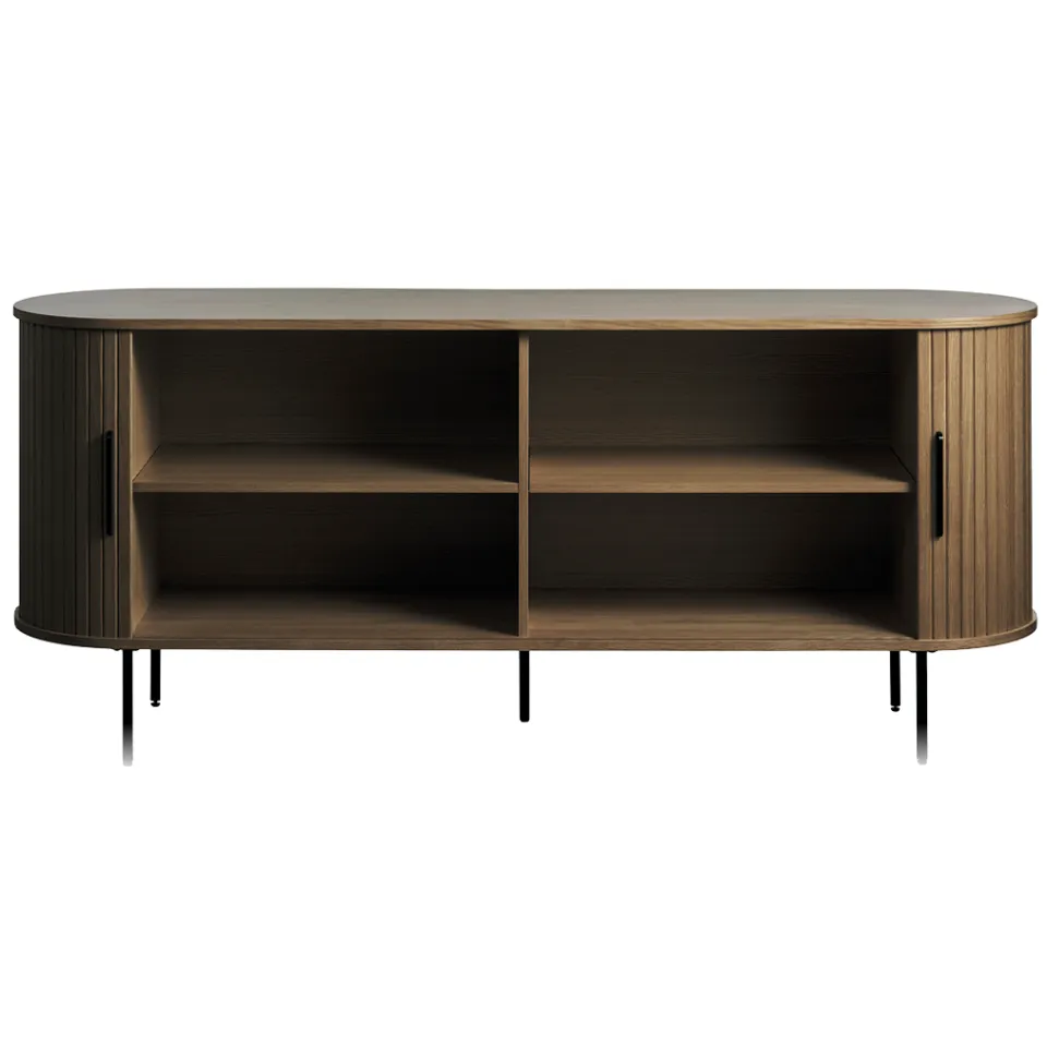 Olivine Lenn houten dressoir gerookt eiken - 180 x 45 cm, foto 3