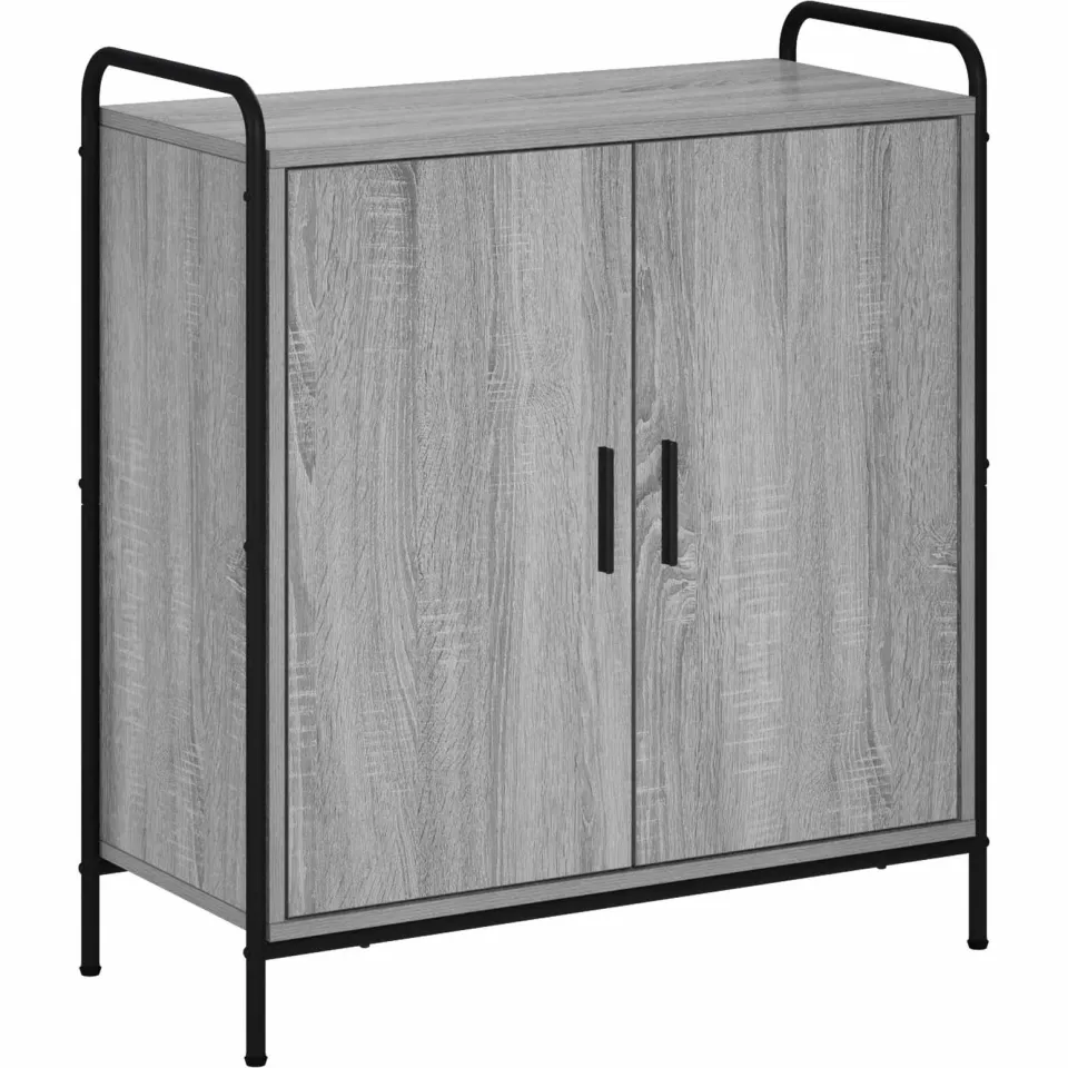 vidaXL Dressoir Grijs Sonoma 97 x 33 x 81 cm Bewerkt hout, foto 3