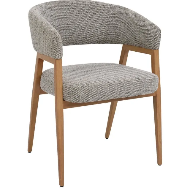 Giga Meubel Fureso eetkamerstoel taupe taupe/eiken