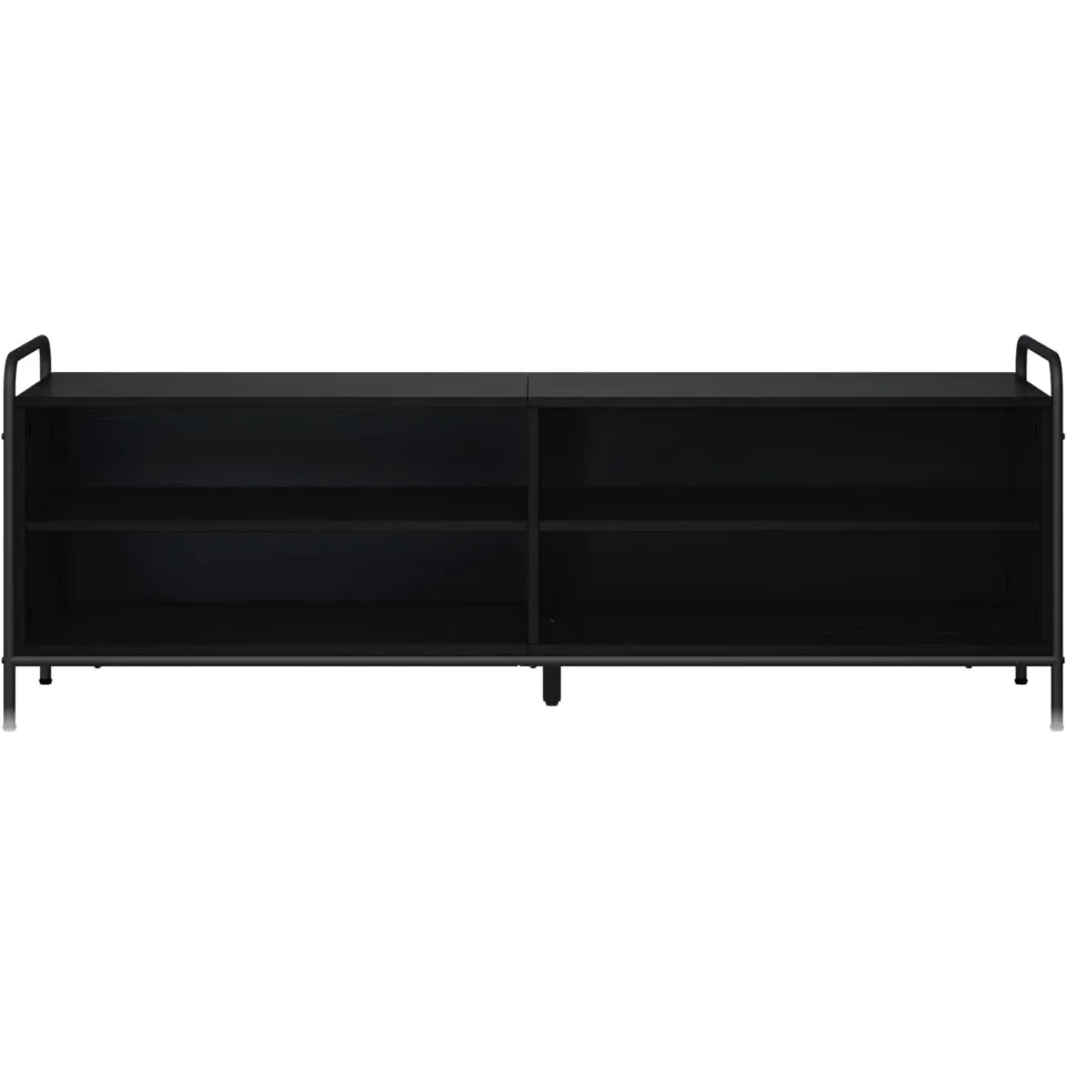 vidaXL Tv-meubel 140 x 39,5 x 50 cm Zwart eiken Bewerkt hout, foto 3
