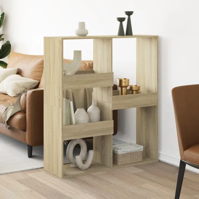 vidaXL Kamerscherm 100x33x115 cm bewerkt hout sonoma eikenkleurig Bruin