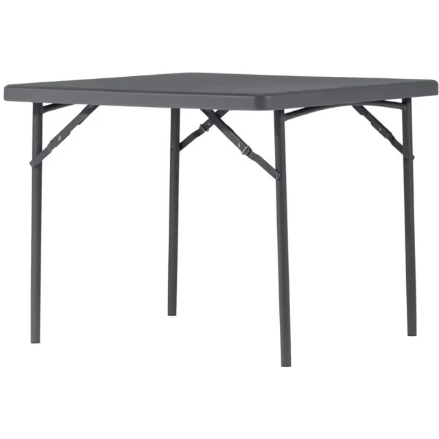 Grizzly Outdoor Klaptafel New Classic - Antraciet - 90x90 cm
