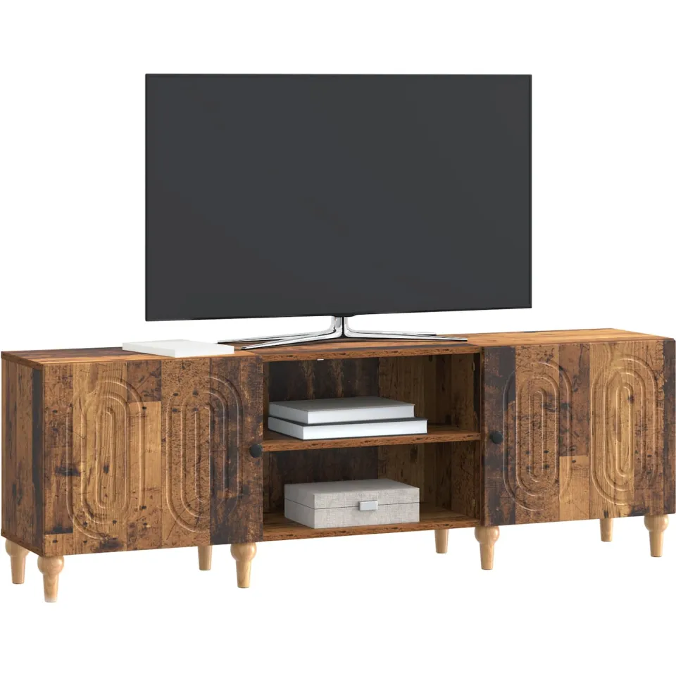 vidaXL TV-kast 150 x 31 x 50 cm Oud hout Bewerkt hout bruin, foto 3