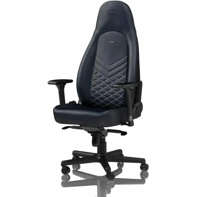 Noblechairs Icon Real Leather gamestoel blauw