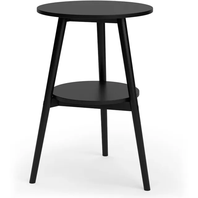 Vicco Salontafel Rondal, Zwart, 38 x 38 cm