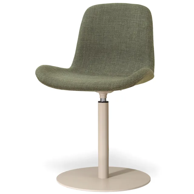 Nolon Niva-Fé draaibare tulp eetkamerstoel forestgroen - beige onderstel