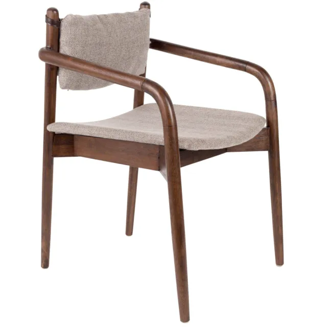 Dutchbone Torrance eetkamerstoel bruin Bruin/Beige
