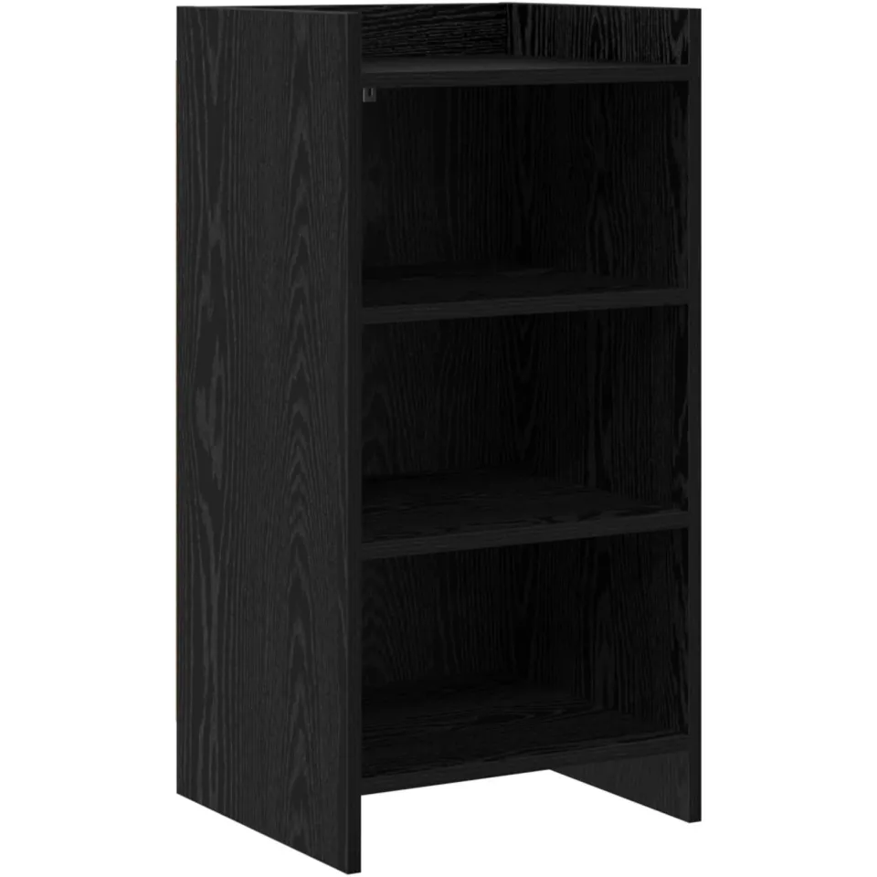 vidaXL Dressoir Zwart eiken 40 x 36 x 80 cm Bewerkt hout, foto 3