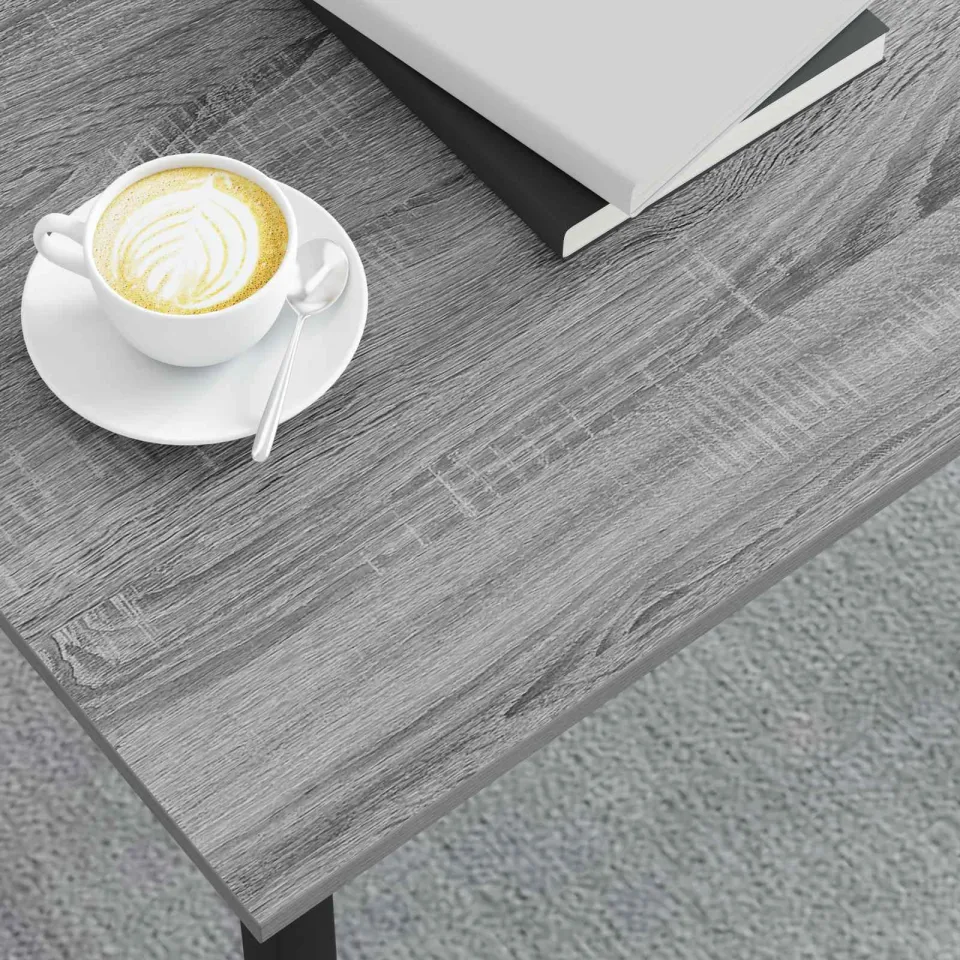 vidaXL Salontafel Grijs Sonoma 70 x 50 x 36 cm Bewerkt hout, foto 3