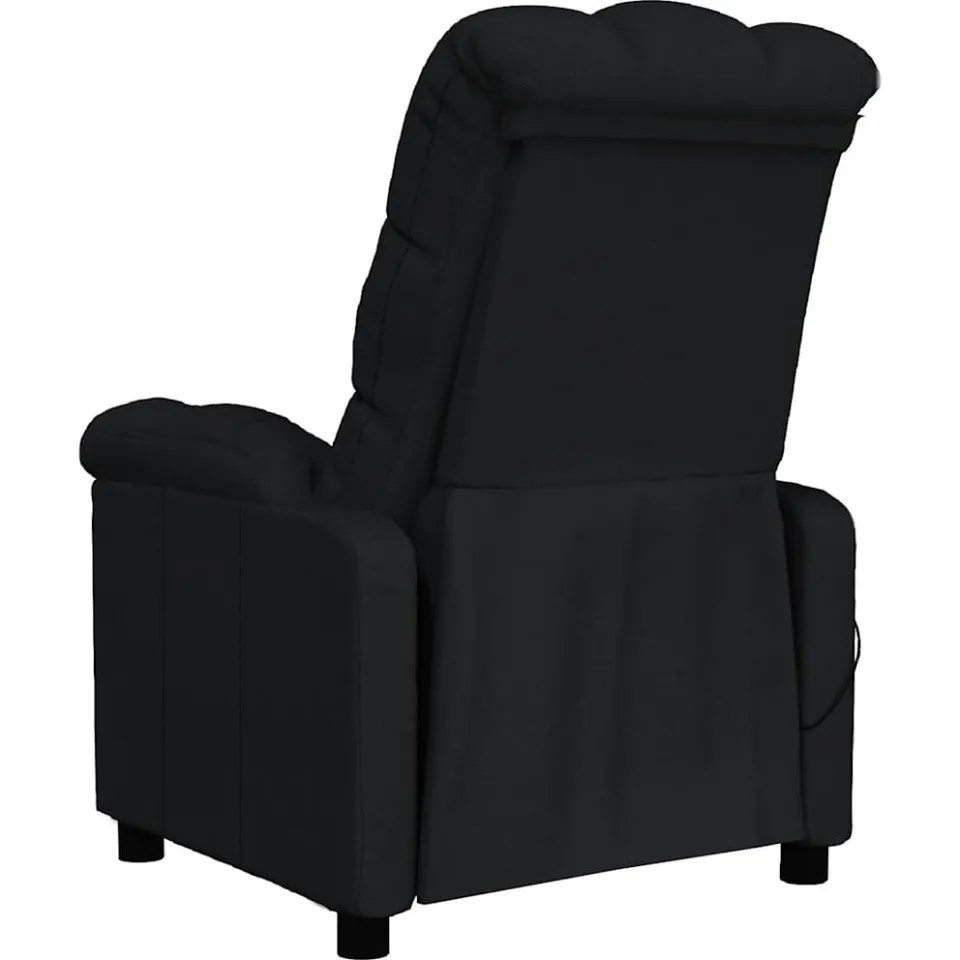 vidaXL Massagestoel stof zwart, foto 4
