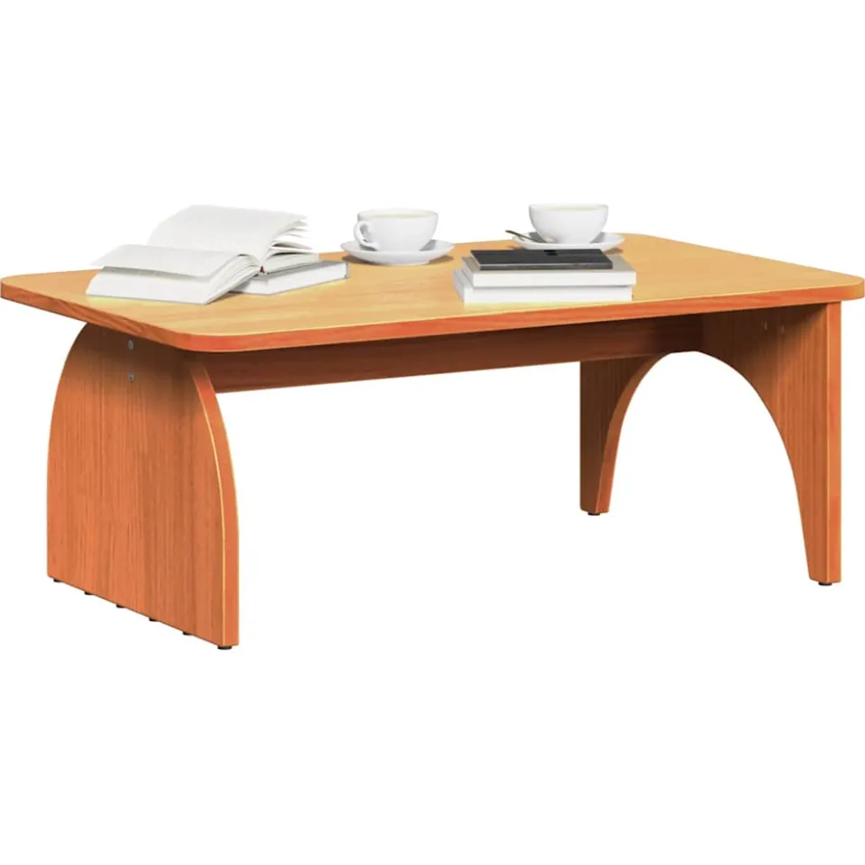 vidaXL Salontafel Wasbruin 80 x 50 x 31 cm Massief grenenhout