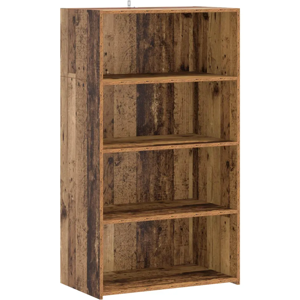 vidaXL Hoge kast Oud hout 70 x 41 x 124 cm Bewerkt hout bruin, foto 3