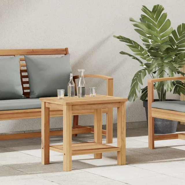 vidaXL Salontafel met opslag Bruin 50 x 35 x 45 cm Massief Teakhout, foto 2