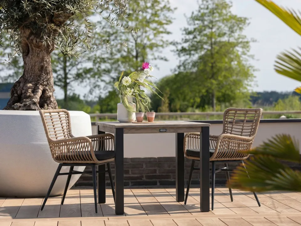 Intenso Furniture Intenso Asti/ROUGH-S 90cm dining tuinset 3-delig, foto 4