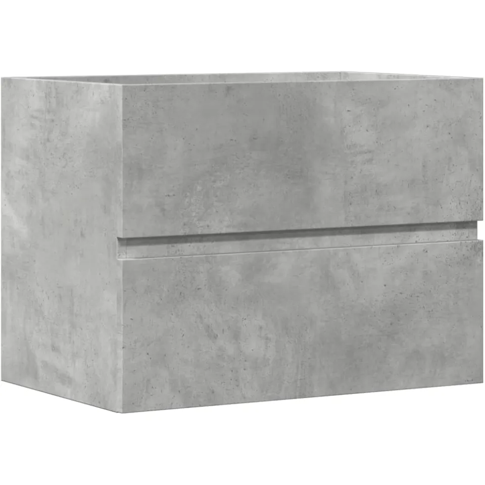 vidaXL Badkamerkast 60x38,5x45 cm bewerkt hout betongrijs grijs, foto 3