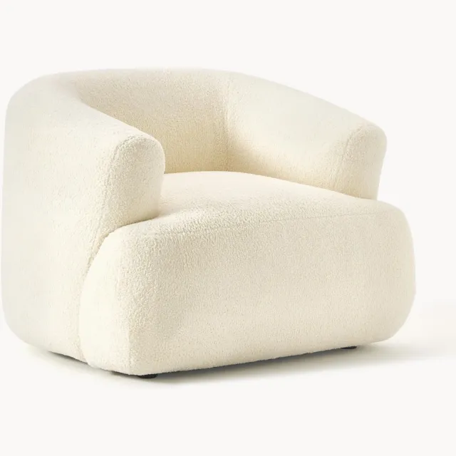Westwing Collection Teddy fauteuil Sofia Wit