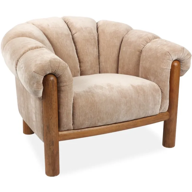 DÉJA Living Fauteuil Odda - Beige Stof - 101x100x80cm