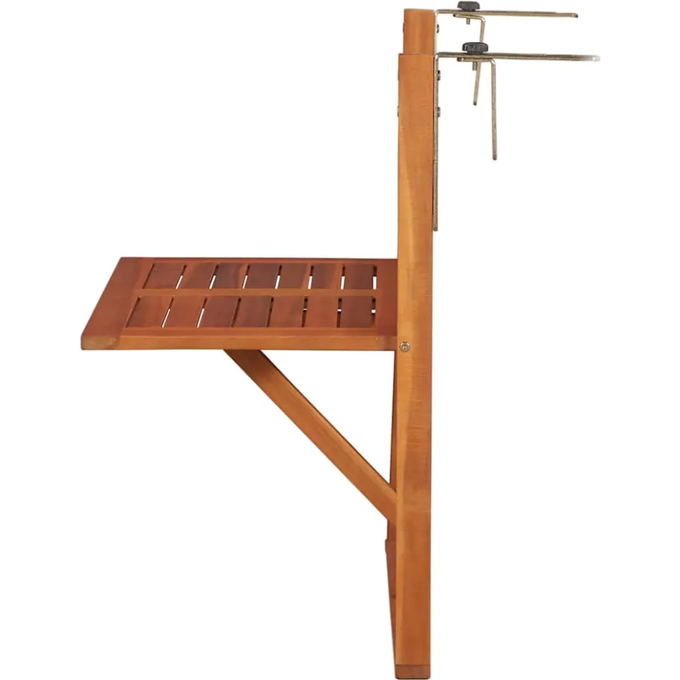 vidaXL Balkontafel hangend 64,5x44x80 cm massief acaciahout bruin, foto 4