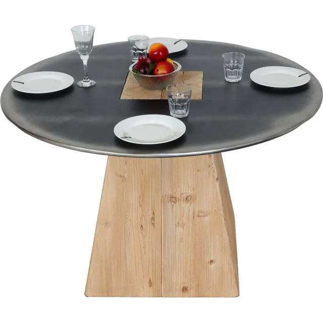 Cosmo Casa Eettafel - Chique Metaallook - Industriële Charme - Functioneel Design Naturel