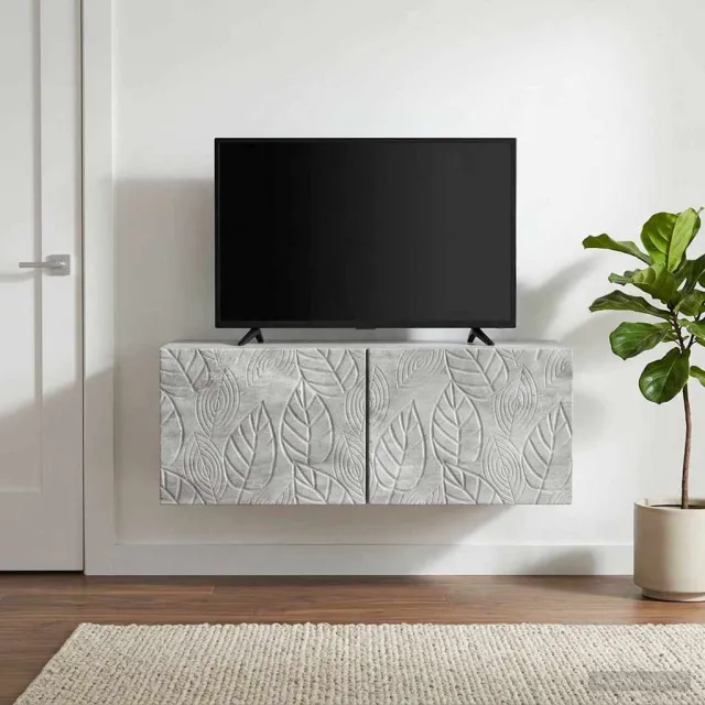 vidaXL Wandbeugel TV-kast 78,5 x 41 x 30 cm Betongrijs Bewerkt hout