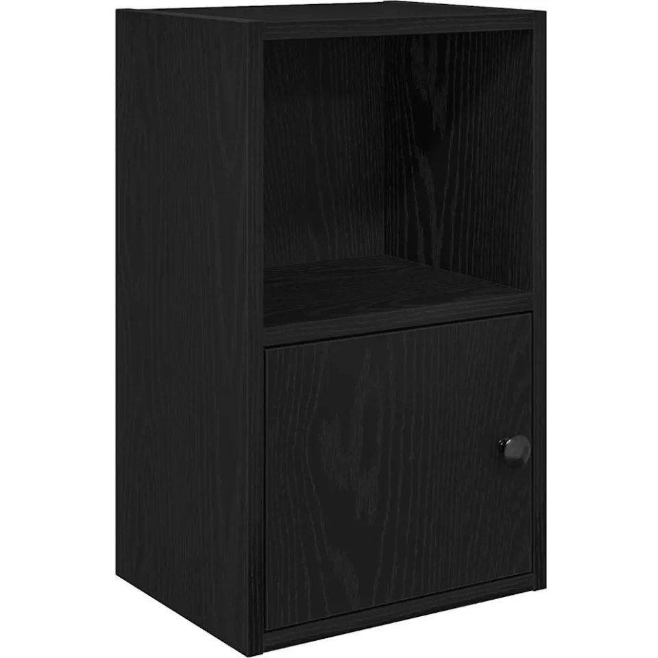 vidaXL Boekenkast 31x24x52 cm bewerkt hout zwart eikenkleurig, foto 3