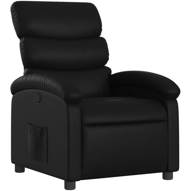 vidaXL Relaxfauteuil - zwart - kunstleer