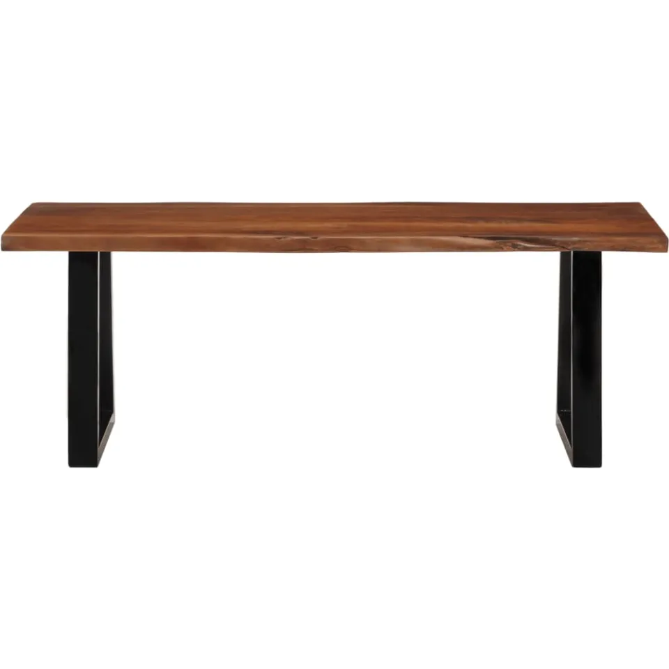vidaXL Salontafel 110x55x40 cm massief acaciahout honingbruin bruin, foto 2