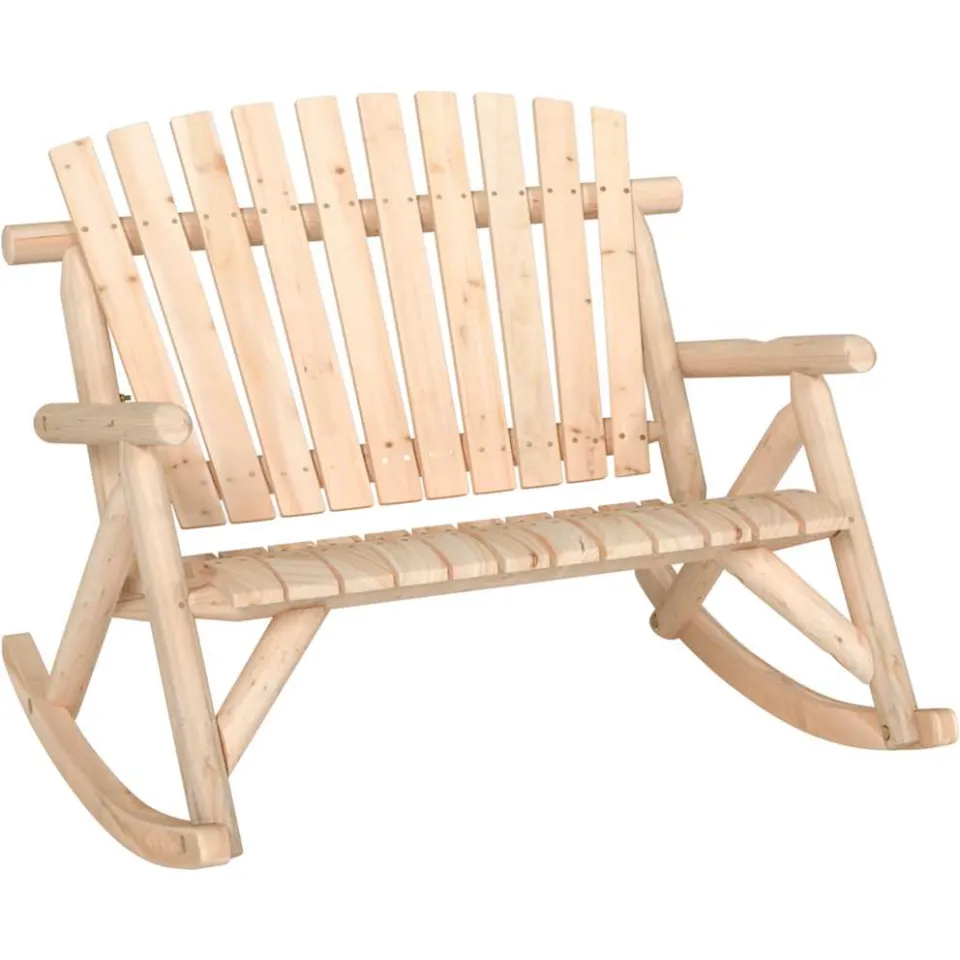 vidaXL 4-delige Loungeset massief vurenhout bruin, foto 3