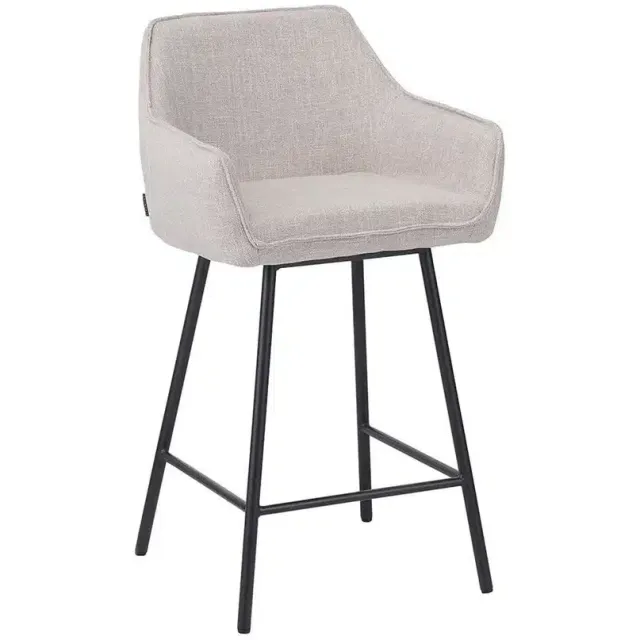NordXL Barkruk Ciara taupe linnen 65-78 cm