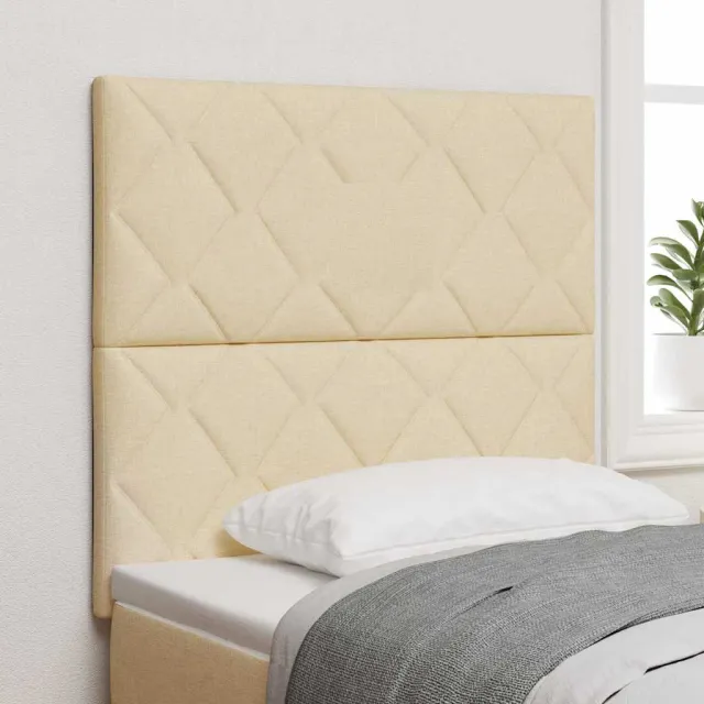 vidaXL Hoofdbord Crème 90 cm Stof