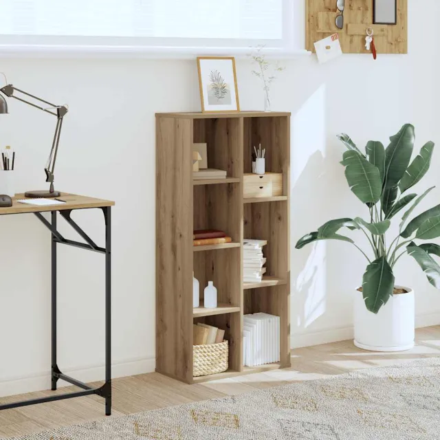 vidaXL Boekenkast 50x25x105 cm bewerkt hout artisanaal eikenkleurig, foto 2