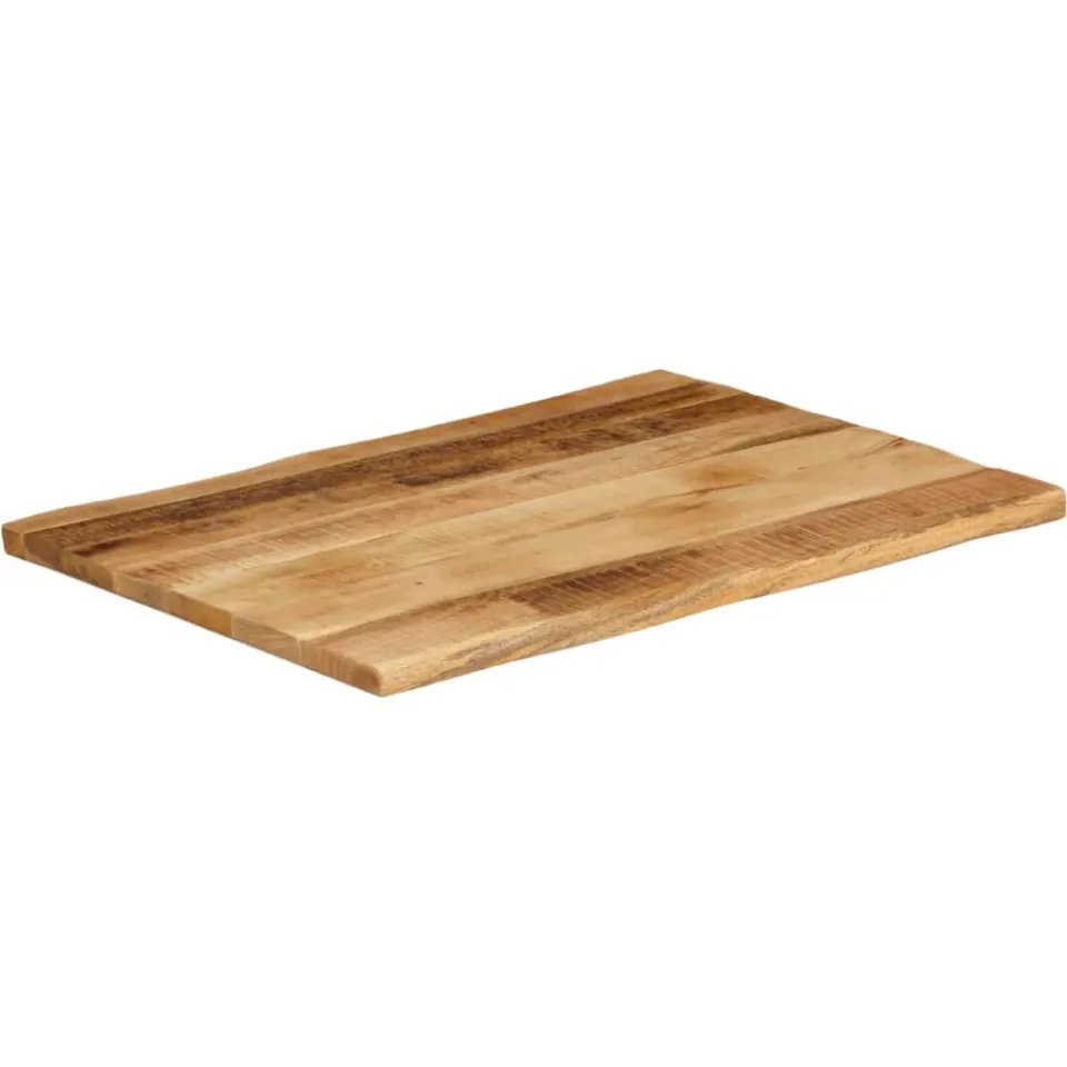 vidaXL Tafelblad met natuurlijke rand 90x60x2,5 cm massief mangohout bruin, foto 2
