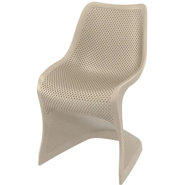 Tuinstoel Bloom taupe kunststof